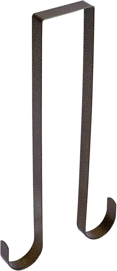Verstelbare Dubbele Zijkranshanger voor Deurdecoratie, Bronzen Kranshaak voor Kerstversiering en Feestelijke Decoratie aan de Voordeur