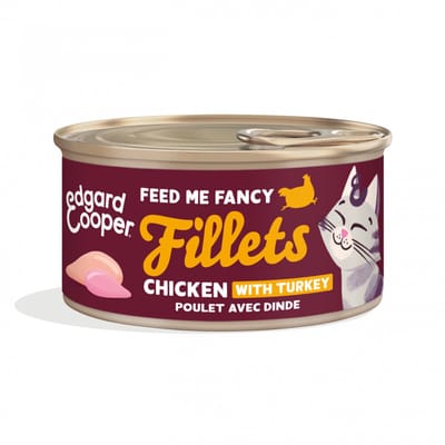 Edgard & Cooper Kattenvoer Fillets Kip & Kalkoen - 24 x 70 gr - Voordeelverpakking