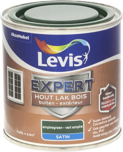 Levis - Expert Hout Lak Buiten Satin - Empiregroen - 0,25 L