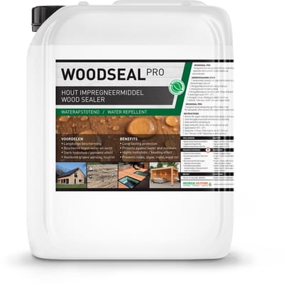 Woodseal Pro - Hout impregneermiddel - 100% Waterdicht - Nano Coating Schutting, Tuinhuis, Tuinhek, Pergola’s - Duurzaam 10L / 60m²