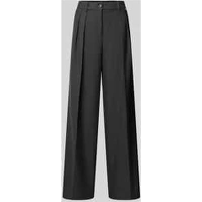 Wide fit broek met plooien