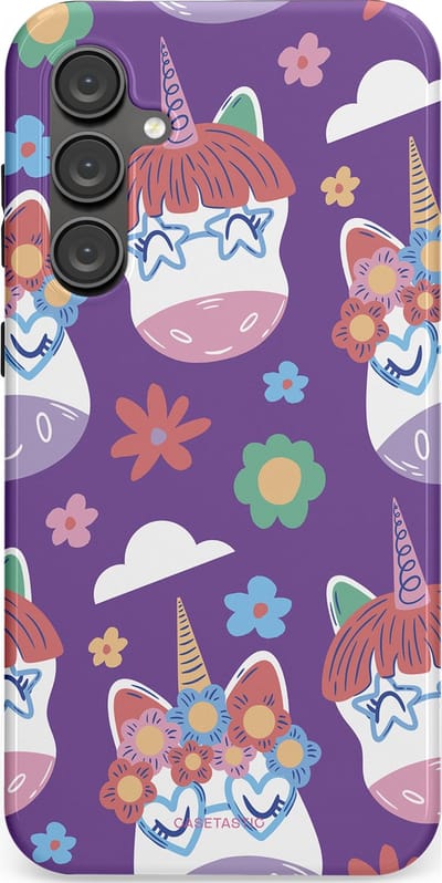 Casetastic Hoesje Geschikt voor Samsung S23 FE - Stijlvolle Beschermende Duo-layer Case - Eenhoorn Magie