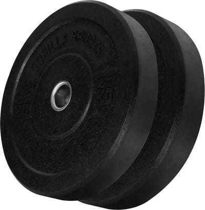 Gorilla Sports Bumper Plates 2 x 25 kg - Halterschijven - 50 kg - Rubber - 50 mm