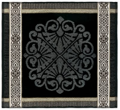 DDDDD - Rozet - 6x Keukendoek - Set van 6 - Katoen - Effen - 50x55 cm - Print - Grijs