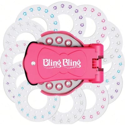 Haar Bedazzler Set Met Strass Steentjes, Glam Collectie Haar Strass Steentjes Voor Meisjes Glam Styling Tool En 180 Strass Steentjes Bling Haar Mode white
