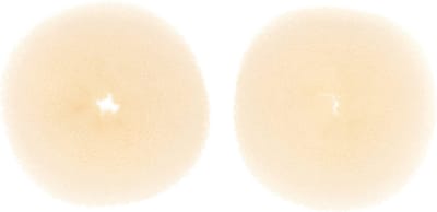 Haarsoires Styling Tool - Haardonut 12cm – XL Knot Hulpmiddel – Blond – Set van 2 - Haar Donut - Extra Volume Haarrol - Knotmaker