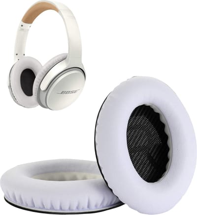 Set Oorkussens geschikt  voor Bose QuietComfort 35 ii / 35 / 25 / 15 / 2 / Soundtrue - Soundlink Around-Ear AE2 / AE2W / AE2I - Oorkussens voor koptelefoon - Ear pads headphones wit