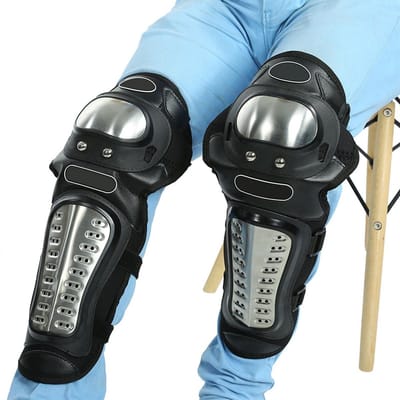 SPHProducts - Kniebeschermers - Beschermende Armor Set - Zwart - Scheenbeschermers - Veiligheid bij Motocross - Geschikt voor Volwassenen