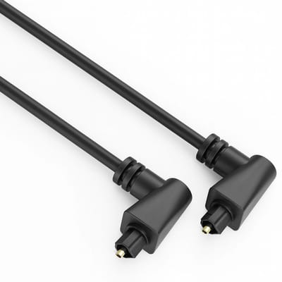 Toslink kabel - Enkel afgeschermd - Draaibare connector - 1 meter - Zwart - Allteq