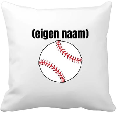 Akyol - honkbal met eigen naam Kussen hoes - Honkbal - atleten - iemand die houdt van honkbal - verjaardag - cadeau - kado - 40 bij 40 cm