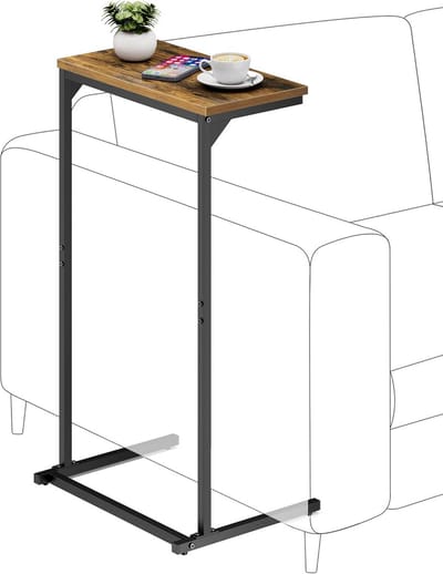 Bijzettafel Bank - Laptoptafel - Banktafel - industrieel