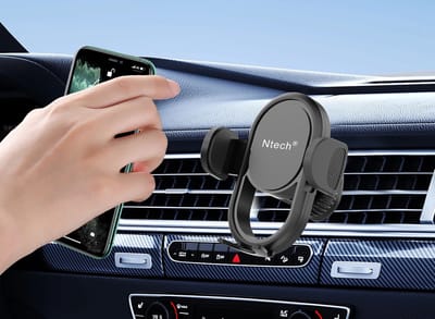 Telefoonhouder Auto Ventilatie - Gsm houder auto - Auto Accessories - Verstelbaar - Universeel - Ntech Telefoonhouders Auto