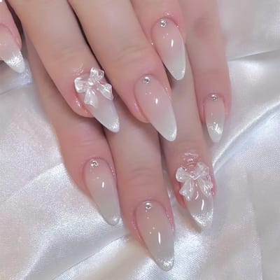 JHUBERS- Press-on Nagels 24 Stuks - Kattenogen - Volledige Kleefnagels - Kunstnagels met Lijm - Duurzaam ABS-Materiaal - Eenvoudig in Gebruik