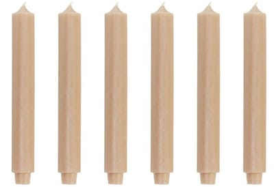 Cactula | Dinerkaarsen - XL Dikke kaarsen - Iced Apricot - 30 x 3,2 - 6 stuks - 20 Branduren