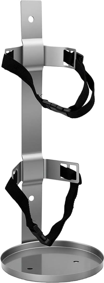 Brandblusser Muurbeugel - Brandblusser Houder - Brandpreventie - Snelsluiting - 17 cm - Zilver