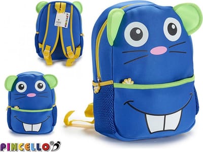 Pincello Rugzak Little Mouse 6,4 Liter Polyester Blauw/groen