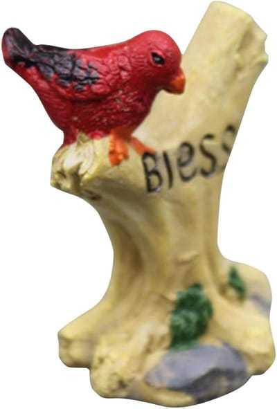 Miniatuur Tuin Borden - Elfendeur Poortjes - Miniatuur Tuin Decoratie - Weerbestendig Hars - 4.7x3.2x2.5 cm - Rood