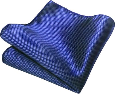 Fako Fashion - Pochette - Pochet - Kleine Ruit - Wafel - Geruit - 22x22cm - Royal Blauw - Koningsblauw