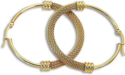 Amanto Oorbellen Derja Gold - 316L Staal - Trendy - ø48mm - 4mm