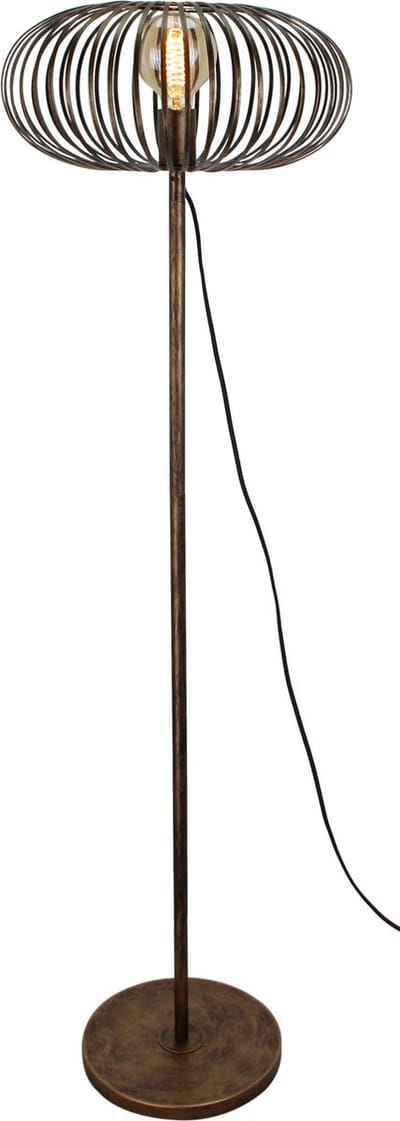 Chericoni Curvato Vloerlamp - 1 lichts - Ø 40cm - hoogte 59 of 143cm - Brons - Italiaans Design - Nederlandse Fabrikant.