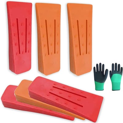 Vallwig, 6 stuks kunststof wiggen voor veiliger vallen, 15,5 x 14 x 5,2 cm