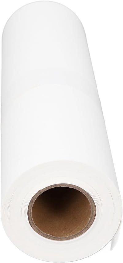 Katoenen Waterverfpapier Rol van 10 Meter voor Gouache, Inkt en Acryl, Ideaal voor Schilderen en Tekenen, Scheurbestendig en Wasbaar, 39cm Breed