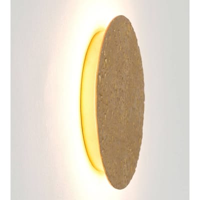 Holländer LED wandlamp Meteor, Ø 19 cm, goud