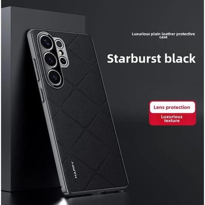 PU Leer Gegalvaniseerde Bumper Luxe Vintage Telefoonhoesje Voor Samsung Galaxy S25 Ultra S24+ Plus Schokbestendige Beschermhoes Galaxy S24