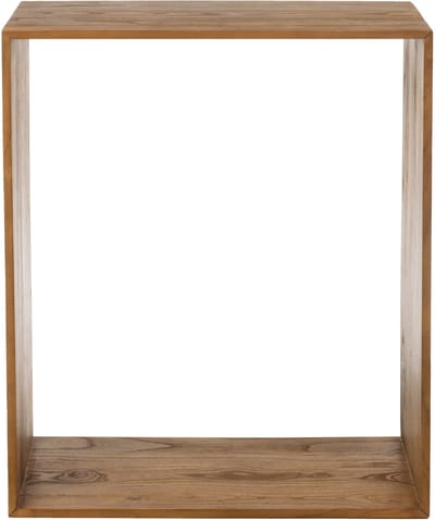 J-Line wandrek Kubus - hout - bruin
