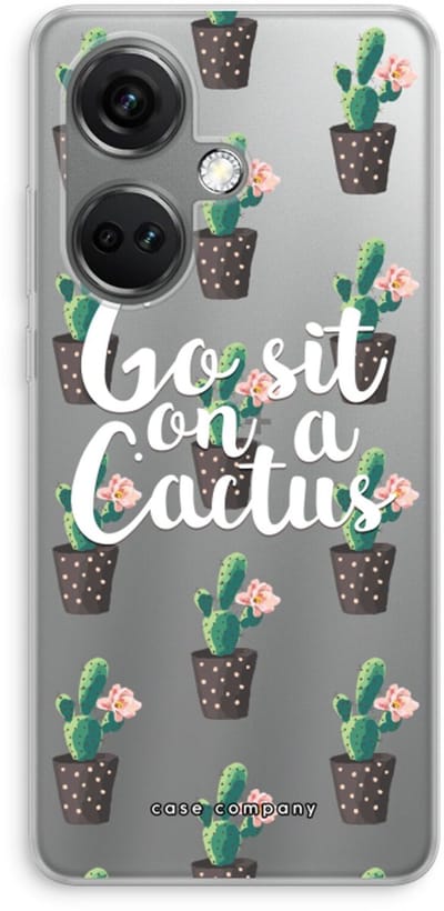 Case Company® - Hoesje geschikt voor OnePlus Nord CE 3 hoesje - Cactus quote - Soft Cover Telefoonhoesje - Bescherming aan alle Kanten en Schermrand