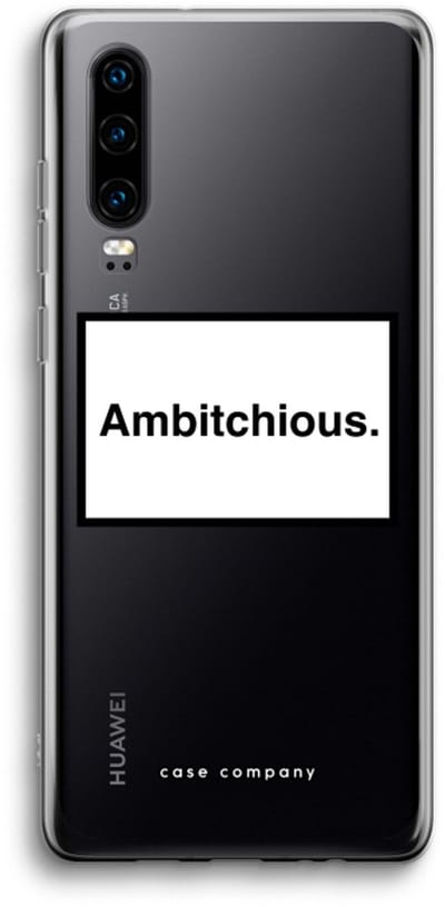 Case Company® - Hoesje geschikt voor Huawei P30 hoesje - Ambitchious - Soft Cover Telefoonhoesje - Bescherming aan alle Kanten en Schermrand