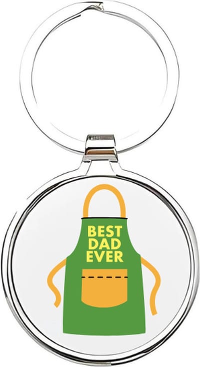 Akyol - s' Werelds beste vader Sleutelhanger - papa - Vaders - Vader sleutelhanger - Papa sleutelhanger - Sleutelhanger papa - Familie sleutelhanger - Vaderdag cadeautje - Papa cadeau - Dad - stiefvader - schoonvader - Fathersday - 4 x 7,5 CM