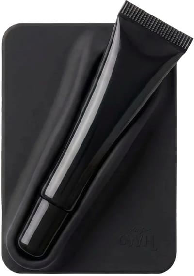 xoxo Wildhearts Lipgloss houder (zwart) - geschikt voor MagSafe Apple iPhone 12 / 13 / 14 / 15 / 16 / Mini / Pro / Pro Max / Plus - siliconen - Magnetische lippenstift houder telefoon - telefoonbutton - Lipstick holder - zwart