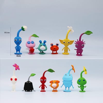 6/12 stuks Anime Pikmin Karakters Actiefiguur Speelgoed Cartoon Kapitein Olimar Model Figuras Speelgoed voor Kinderen Cadeau