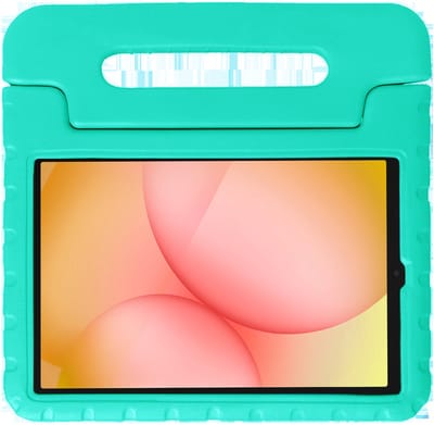 Hoesje - Geschikt voor Samsung Galaxy Tab A11 - Kinderhoes Shockproof Bumper - Kidsproof Case - Tablet Hoes - Kinder Hoes Cover - Turquoise