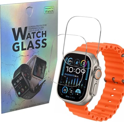 Screenprotector voor Watch ULTRA / ULTRA 2 / ULTRA 3 (49 mm) - 2 stuks Beschermglas Smartwatch van glas Transparante glazen schermbeschermfolie