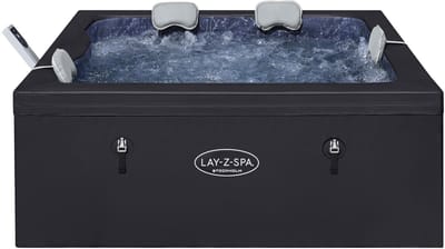 Stockholm ThermaCore UltraFit Smart AirJet 6 Black Square Lay-Z-Spa® 64.5" x 64.5" x 25.5"/1.64m x 1.64m x 65cm