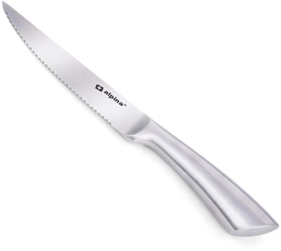 alpina Steakmessen in houten doos - RVS - In Bewaardoos - Steakmes 22,5 CM - RVS