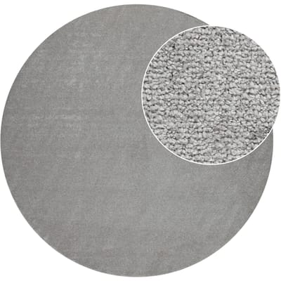 Tapijt Portivo zilver 120 cm rond