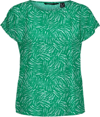 Vero Moda T-shirt Vmcatch C/s Top Wvn - Vip 10270347 Holly Green/cleo Dames Maat - XS
