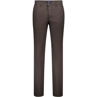 Gardeur Broek Bono Business Hero Soft Touch Faux-Uni Subtle Texture Bruin / male