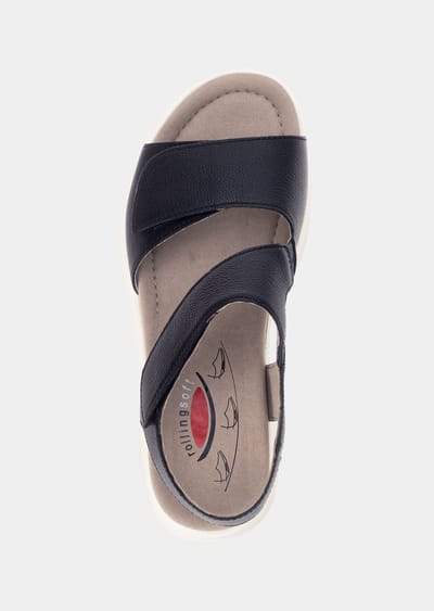 Sandalen met klittenbandsluiting - zwart - Gr. 36 van Goldner Fashion