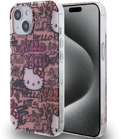 Hello Kitty IML Serie - iPhone 13 Hardcase - Graffiti Design - Roze