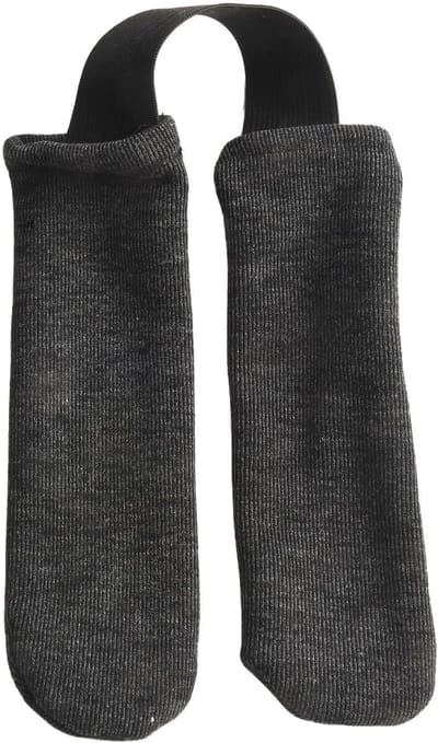 Roei Handvat Covers - Grip Verbeteraars - Comfortabel Trainen - Ademend Gebreid Katoen - 17 cm Lengte - Zwart