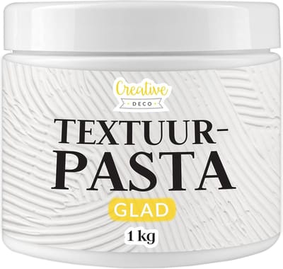 Creative Deco Structuurpasta - Fijne pasta voor 3D-effecten met spatel - 1 kg