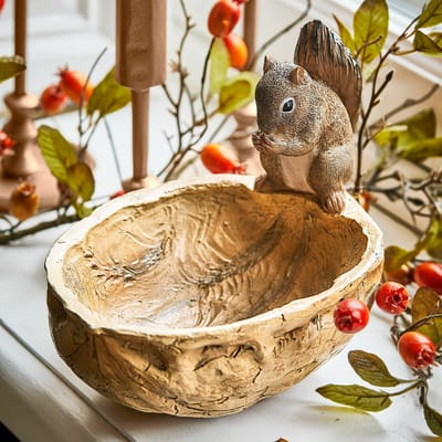 LOBERON Decoratieve schaal Orinell bruin