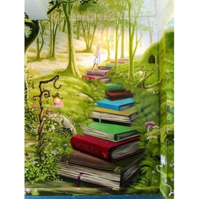 Livre de peinture diamant complet paysage 5d, broderie diamant 20X30CM beige