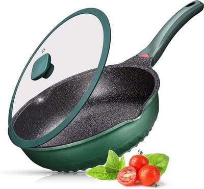 Thuys - Frituurpan Inductie - Frituurpan - Frituurmandje - 52cm x 30cm x 8cm - Groen