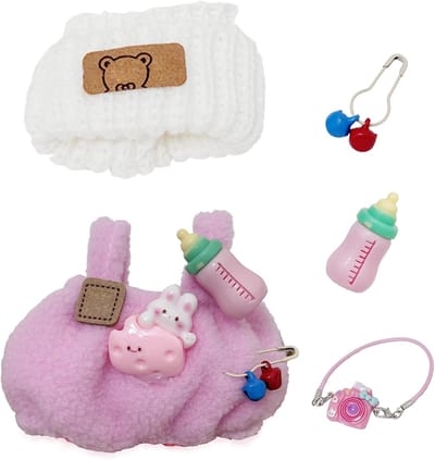 Poppen Kleding Set - Schattige Outfit - Poppen Aankleden - Klaar voor Gebruik - 17 cm Poppen - Roze