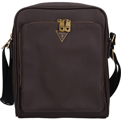 GUESS Schoudertas Milano Top Crossbody Dark Brown Donkerbruin